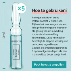 Instant Facelift V-Shape Ampullen|Remescar Hot