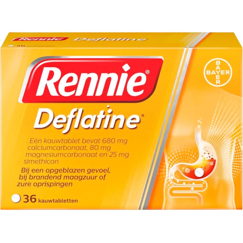 Deflatine Kauwtabletten|Rennie Discount