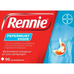 Pepermunt Kauwtabletten|Rennie Online