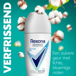 Advanced Protection Cotton Dry Antitranspirant Roller|Rexona New