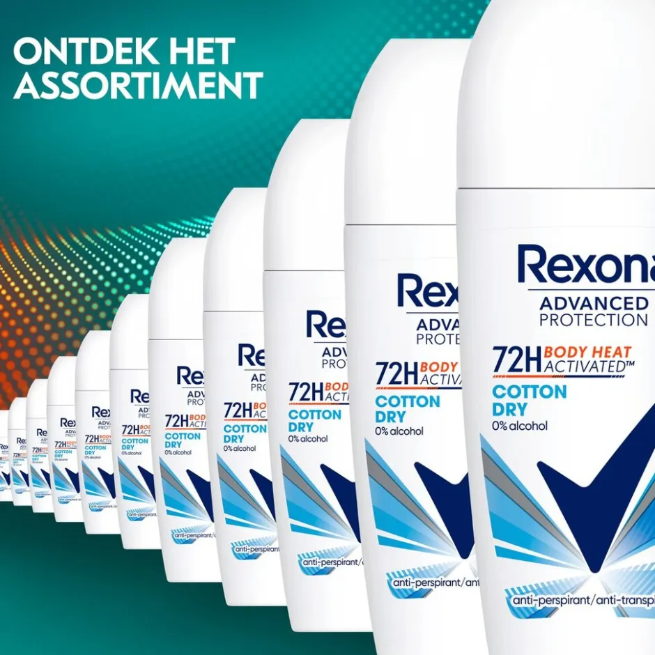 Advanced Protection Cotton Dry Antitranspirant Roller|Rexona New