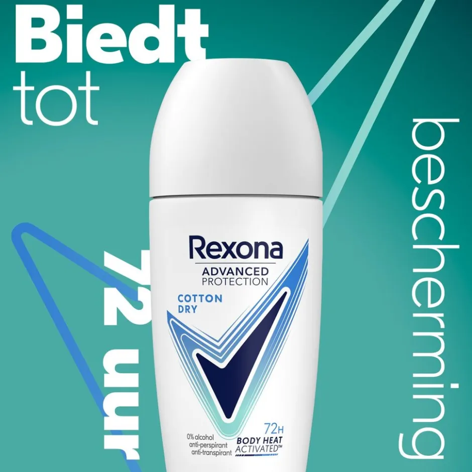Advanced Protection Cotton Dry Antitranspirant Roller|Rexona New