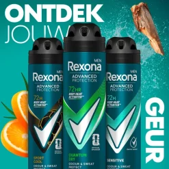 Men Advanced Protection Quantum Dry Antitranspirant Deodorant Spray|Rexona New