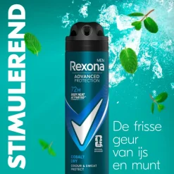 Rexona Men Advanced Protection Cobalt Dry Antitranspirant Spray< Deospray