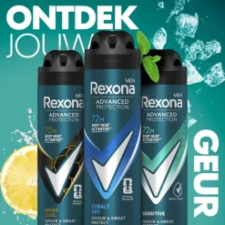 Rexona Men Advanced Protection Cobalt Dry Antitranspirant Spray< Deospray