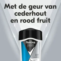 Men Maximum Protection Clean Scent Antitranspirant Crème Stick|Rexona New