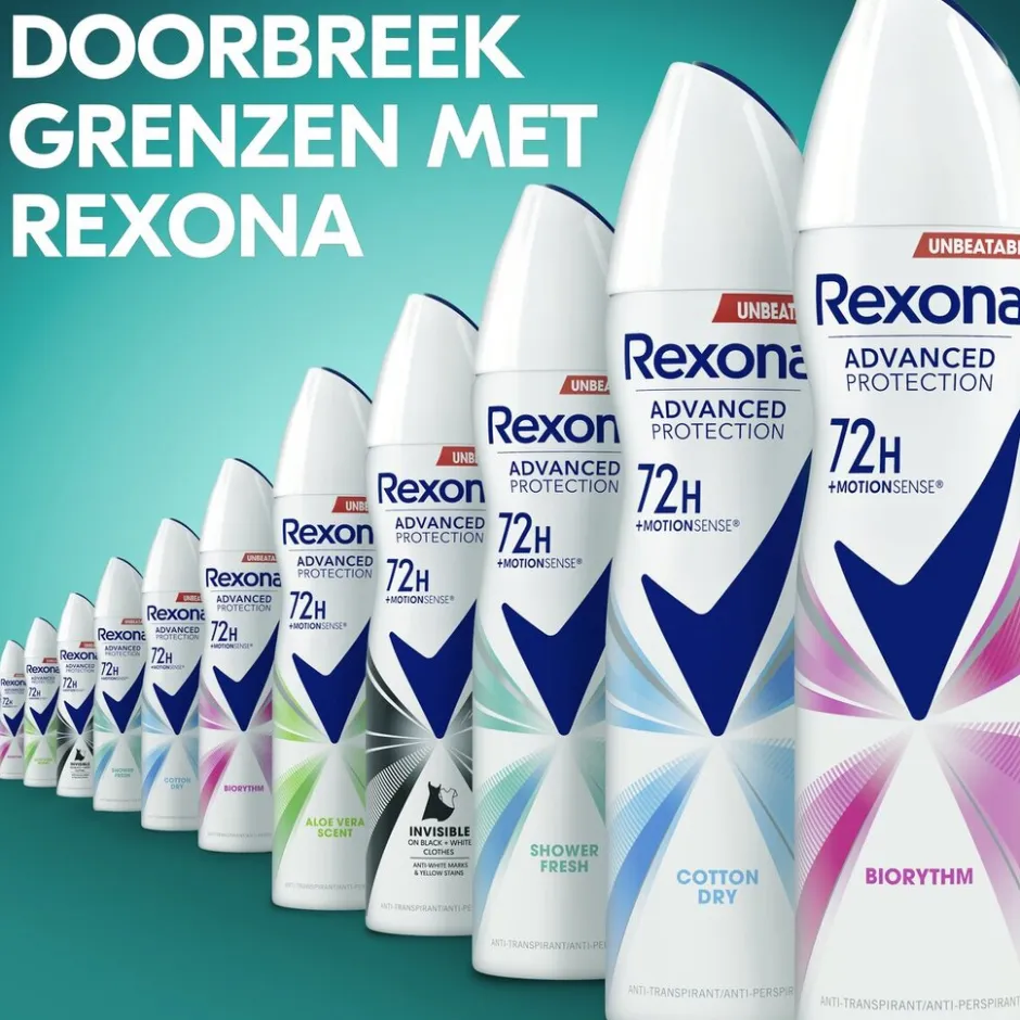 Rexona Women Advanced Protection Biorythm Antitranspirant Spray< Deospray