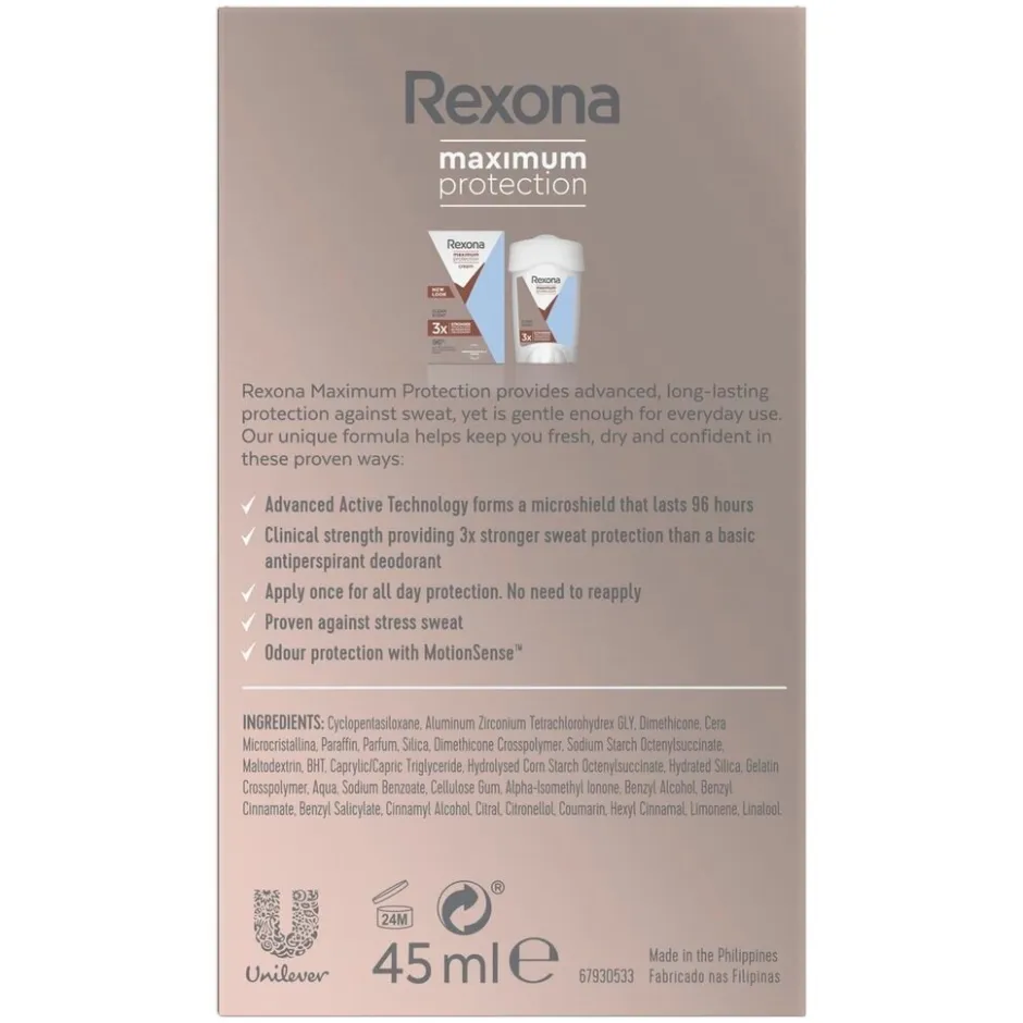 Rexona Women Maximum Protection Clean Scent Antitranspirant Stick< Deostick