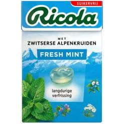 Fresh Mint Kruidenpastilles|Ricola Hot