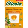 Ricola Gember Sinaasappelmunt Kruidenpastilles< Keelsnoepjes