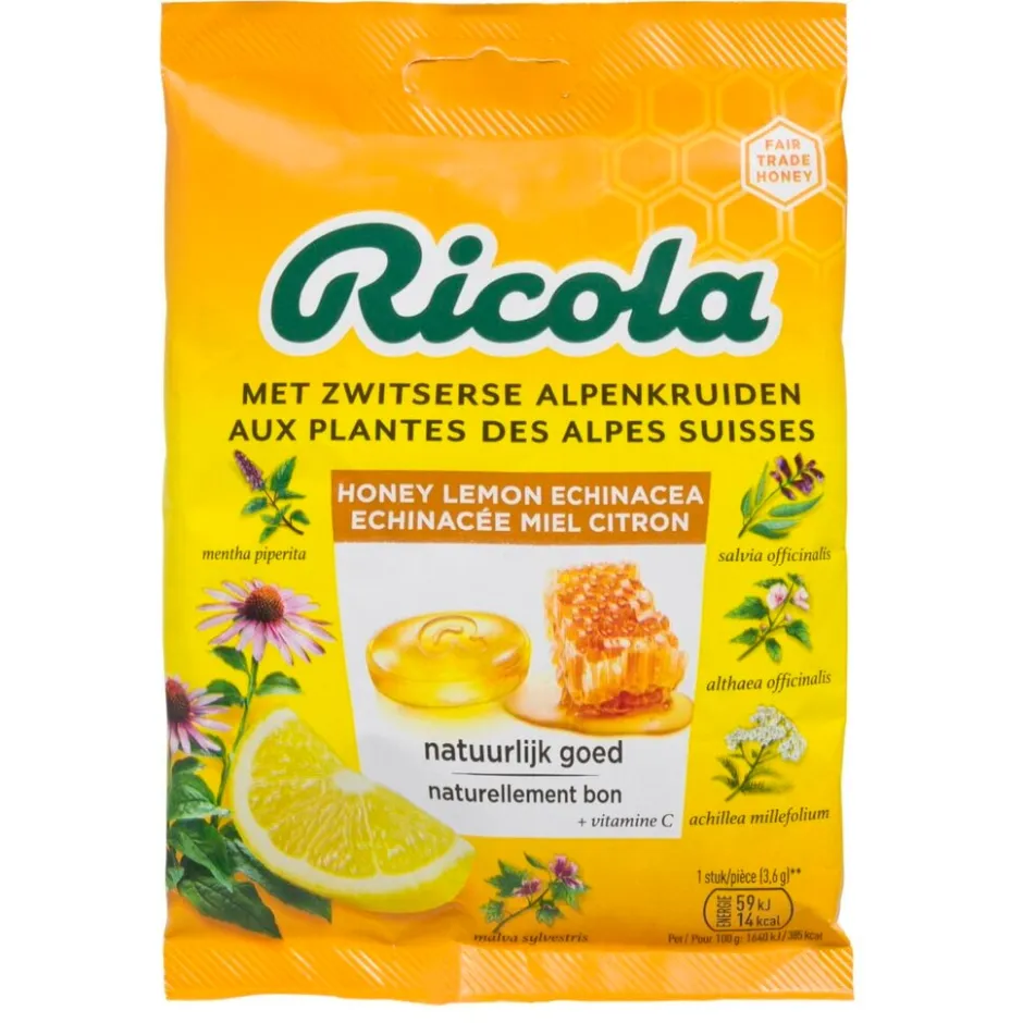 Honing Citroen Echinacea Kruidenpastilles|Ricola Hot