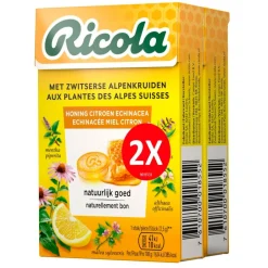 Ricola Honing Citroen Echinacea Kruidenpastilles< Luchtwegen