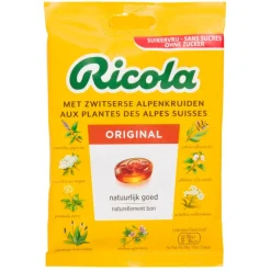 Ricola Original Suikervrij Kruidenpastilles< Keelsnoepjes