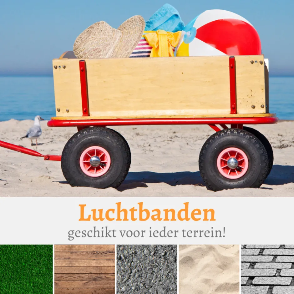 Rijoka Houten Bolderkar Luchtbanden Bolderwagen< Buiten En Vrije Tijd