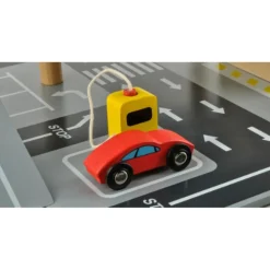 Rijoka Houten Parkeergarage Parking met lift Inclusief accessoires< Houten Speelsets|Verrassend Speelgoedvoordeel