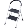 Rijoka Huishoudtrap Inklapbaar 2 Treden Anti Slip Treden Sponge Handgrepen| New