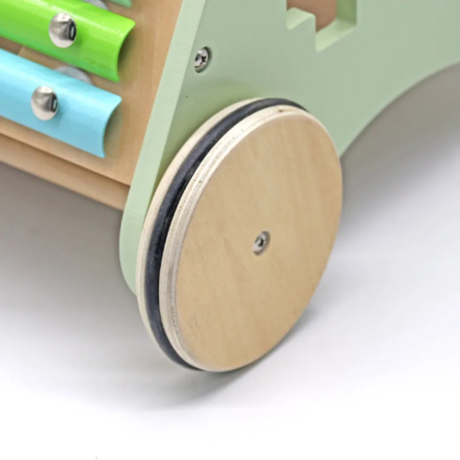 Rijoka Loopwagen Hout voor Baby Educatieve Looptrainer Anti Slip Wieltjes Babywalker| New
