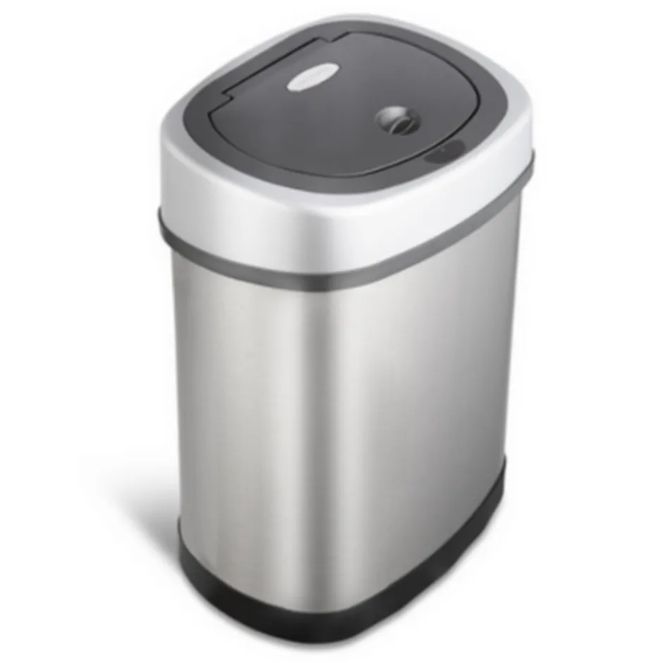 Rijoka Prullenbak met Sensor 12 Liter RVS Soft Close Vingerafdrukvrij| Clearance