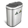 Rijoka Prullenbak met Sensor Dubbel 70 Liter RVS Soft Close Vingerafdrukvrij| Online