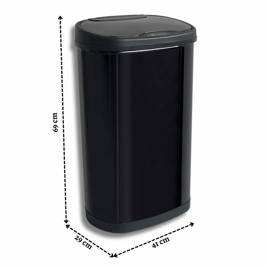 Rijoka Prullenbak Sensor Dubbel 50 Liter Recycle Soft Close Vingerafdrukvrij| Outlet