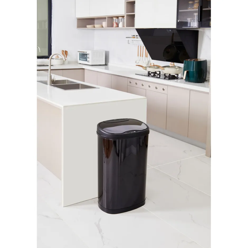 Rijoka Prullenbak Sensor Dubbel 50 Liter Recycle Soft Close Vingerafdrukvrij| Outlet