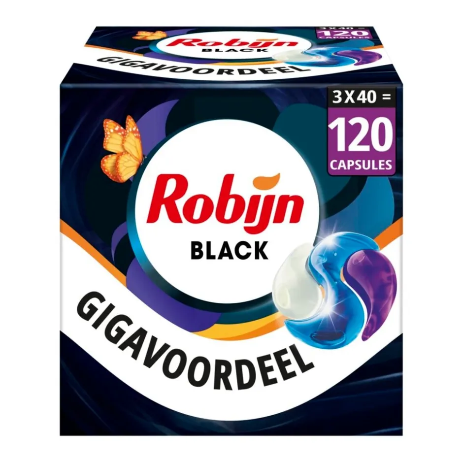 Robijn Black Velvet 3-In-1 Wasmiddelcapsules< Wasmiddel