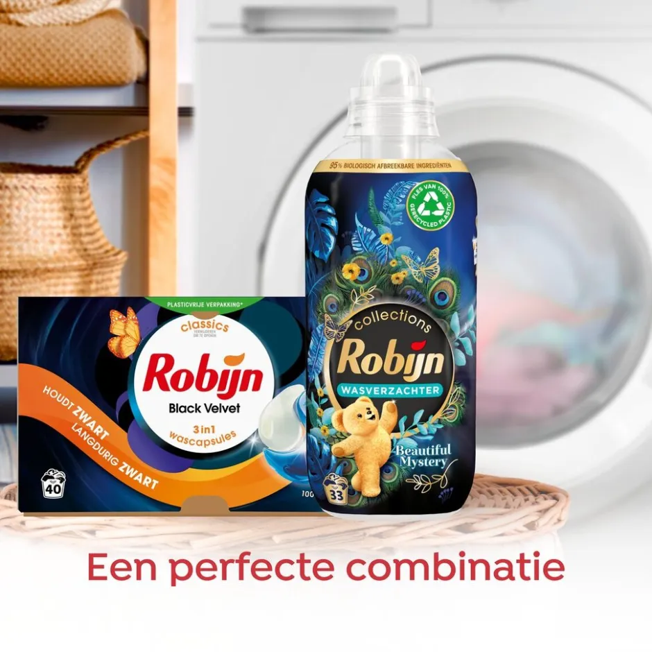 Robijn Black Velvet 3-In-1 Wasmiddelcapsules< Wasmiddel