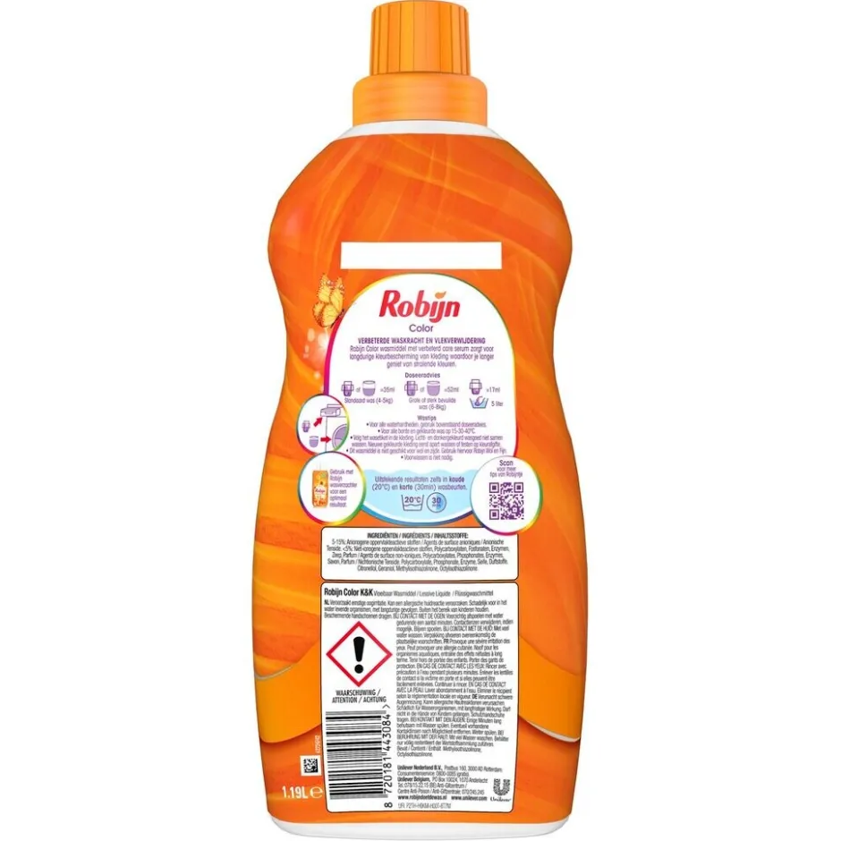 Robijn Classics Klein & Krachtig Color Original Vloeibaar Wasmiddel< Wasmiddel