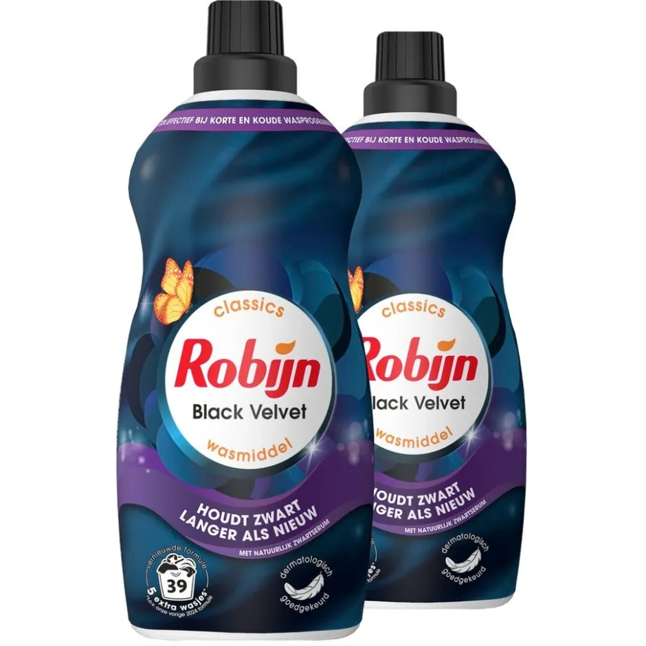 Classics Klein & Krachtig Black Velvet Vloeibaar Wasmiddel|Robijn