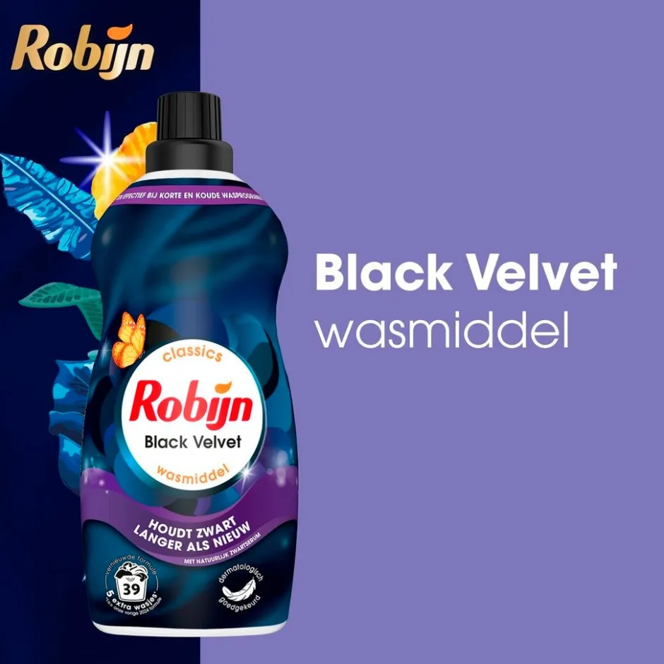 Classics Klein & Krachtig Black Velvet Vloeibaar Wasmiddel|Robijn