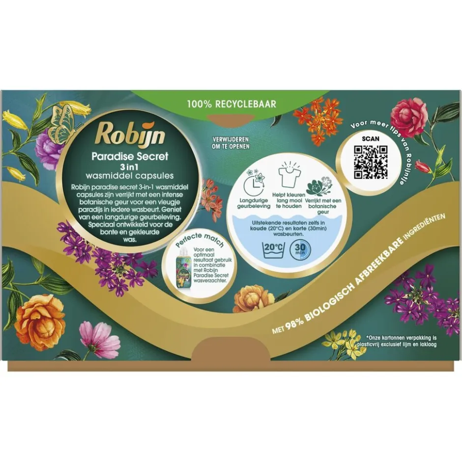 Paradise Secret 3-in-1 Wascapsules|Robijn