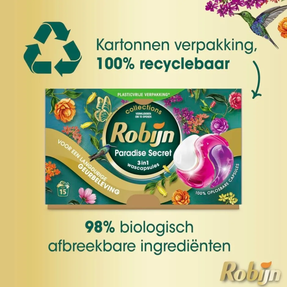 Paradise Secret 3-in-1 Wascapsules|Robijn