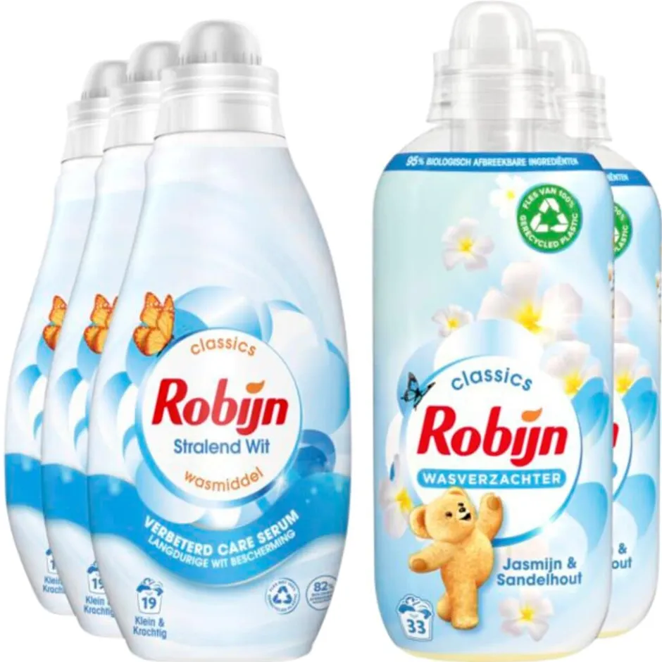 Robijn Stralend Wit Perfect Match Pakket< Wasmiddel
