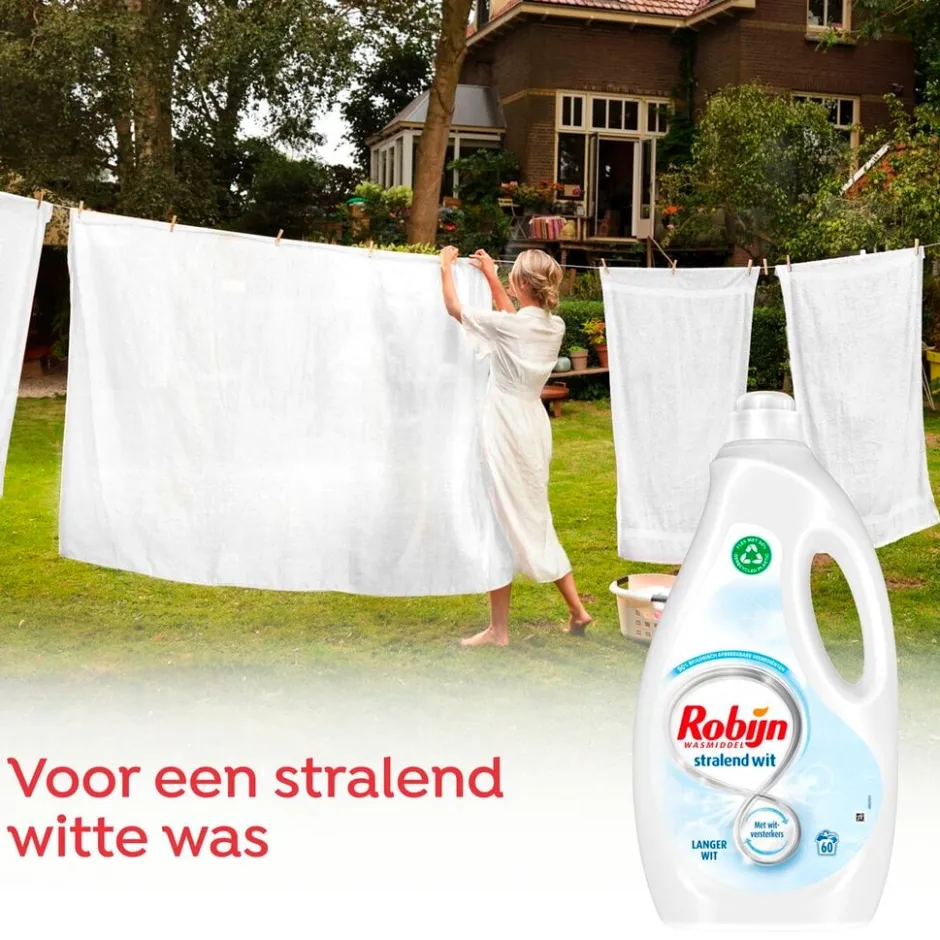 Stralend Wit Vloeibaar Wasmiddel|Robijn Clearance