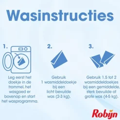 White Wasmiddeldoekjes|Robijn Clearance