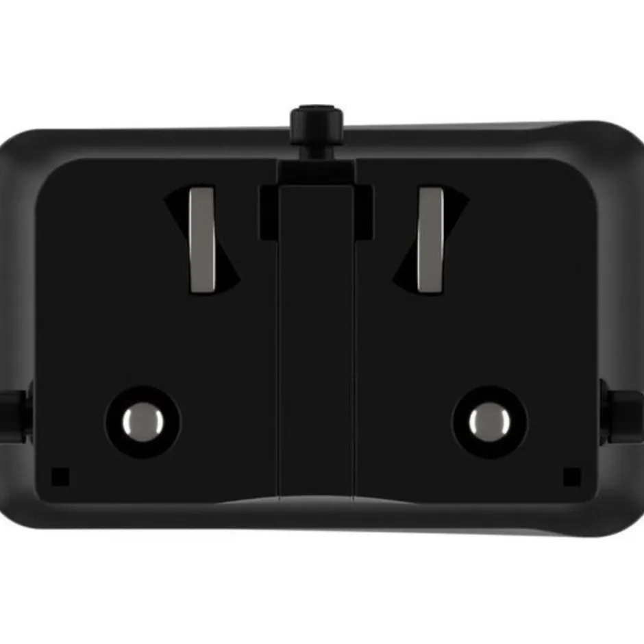 Rolling Square Pocket Travel Adapter Wereldstekker - Zwart< Telefoonkabeltjes