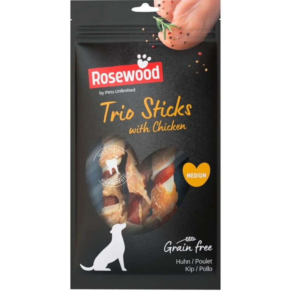 Medium Trio Sticks Hondensnacks|ROSEWOOD Hot