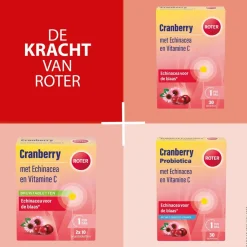 Roter Cranberry Vitamine C en Echinacea Tabletten< Cranberrysupplementen|Vitamines