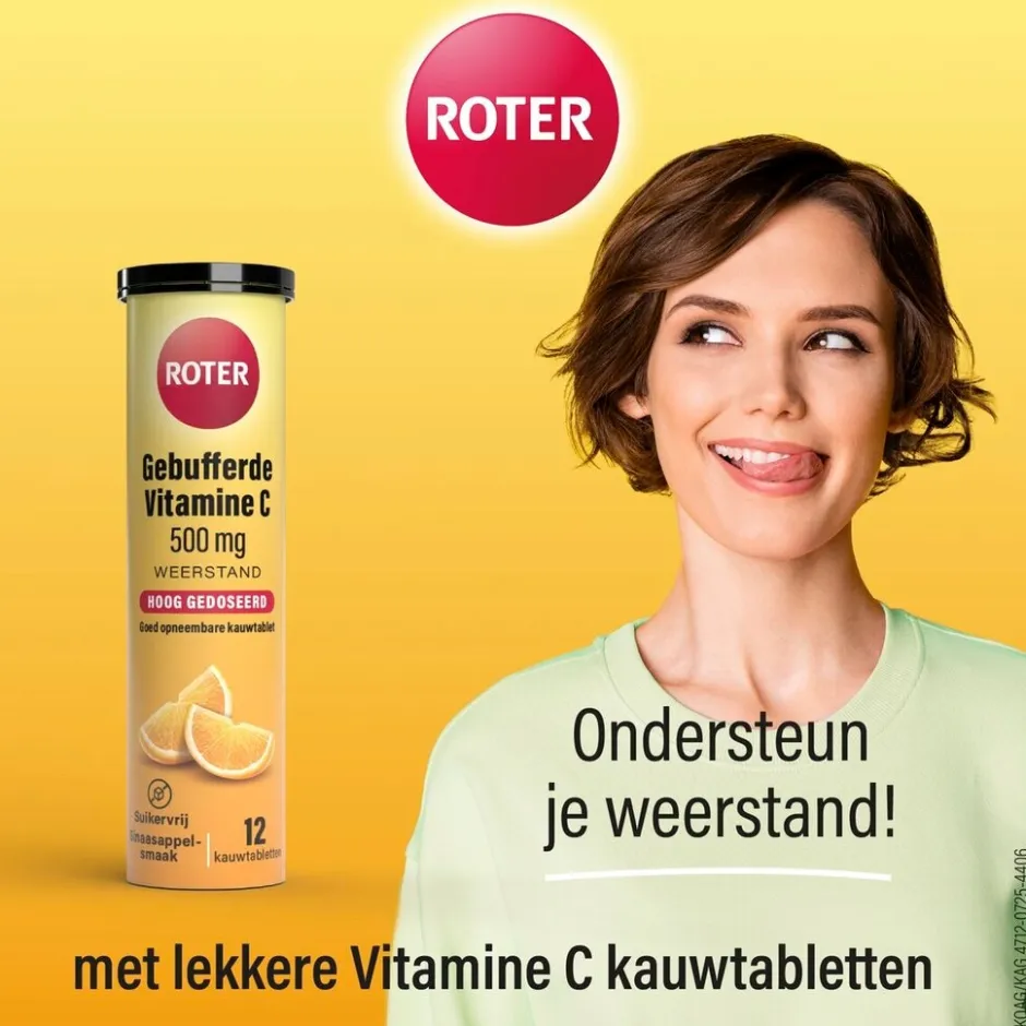 Gebufferde Vitamine C 500mg Kauwtabletten|Roter Sale