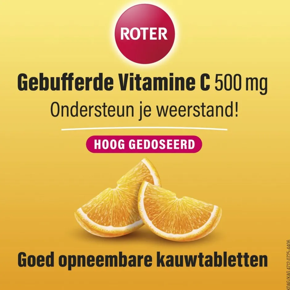 Gebufferde Vitamine C 500mg Kauwtabletten|Roter Sale