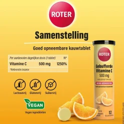 Gebufferde Vitamine C 500mg Kauwtabletten|Roter Sale