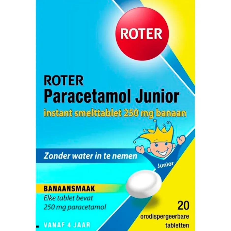 Roter Paracetamol Junior 250mg Smelttabletten< Pijn
