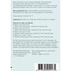 Roter Paracetamol Junior 250mg Smelttabletten< Pijn