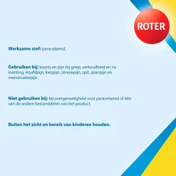 Roter Paracetamol 500mg Tabletten< Pijn