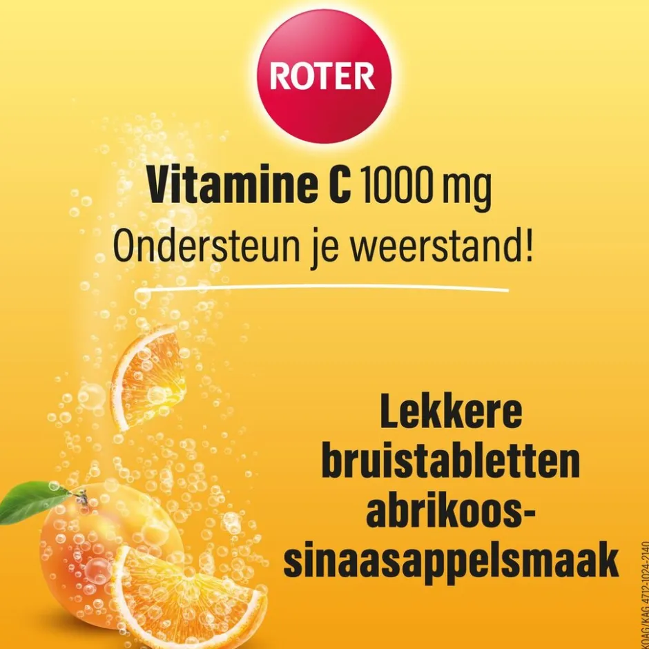 Vitamine C 1000 mg Abrikoos-Sinaasappel Bruistabletten|Roter