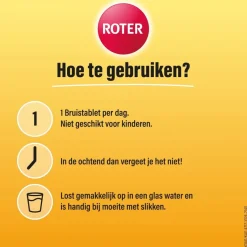Roter Vitamine C 1000 mg Abrikoos-Sinaasappel Bruistabletten< Weerstand En Energie|Vitamines