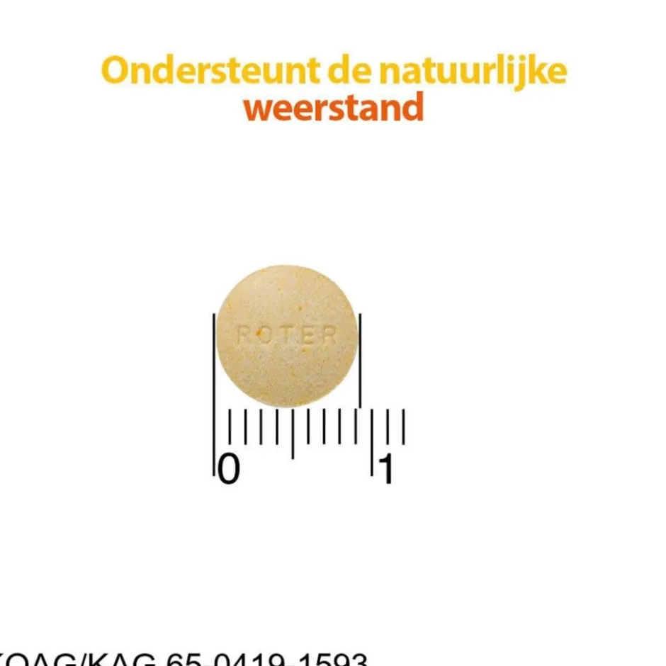 Roter Vitamine C 70 mg Suikervrije Kauwtabletten< Weerstand En Energie|Vitamines