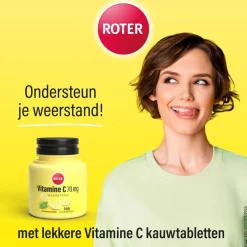 Vitamine C 70mg Citroen Kauwtabletten|Roter Hot