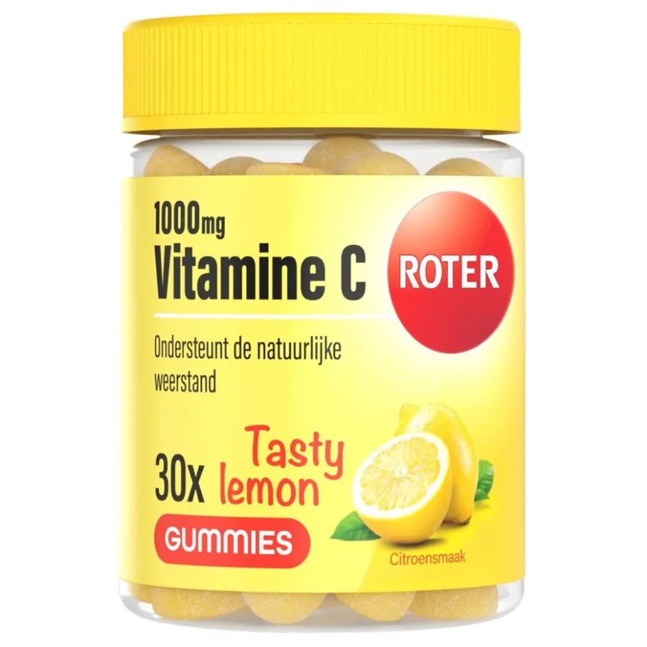 Roter Vitamine C 1000mg Citroen Gummies< Weerstand En Energie|Vitamines