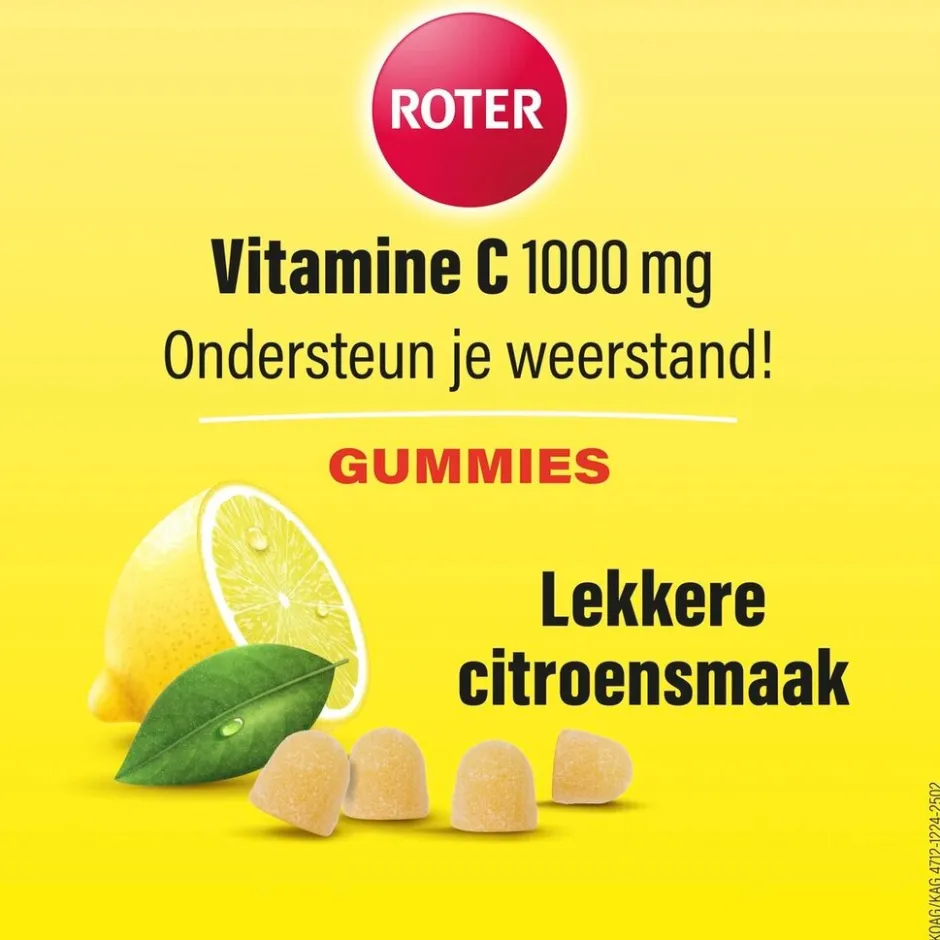 Roter Vitamine C 1000mg Citroen Gummies< Weerstand En Energie|Vitamines